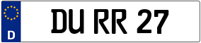 Trailer License Plate